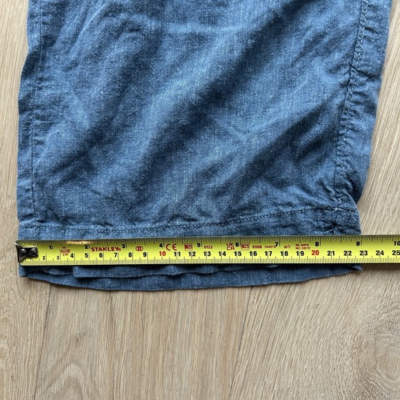 Patagonia Womens S Garden Island Hemp Pants Blue Drawstring Elastic Waist - Picture 10 of 13